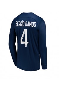 Paris Saint-Germain Sergio Ramos #4 Fotballdrakt Hjemme Klær 2022-23 Lange ermer